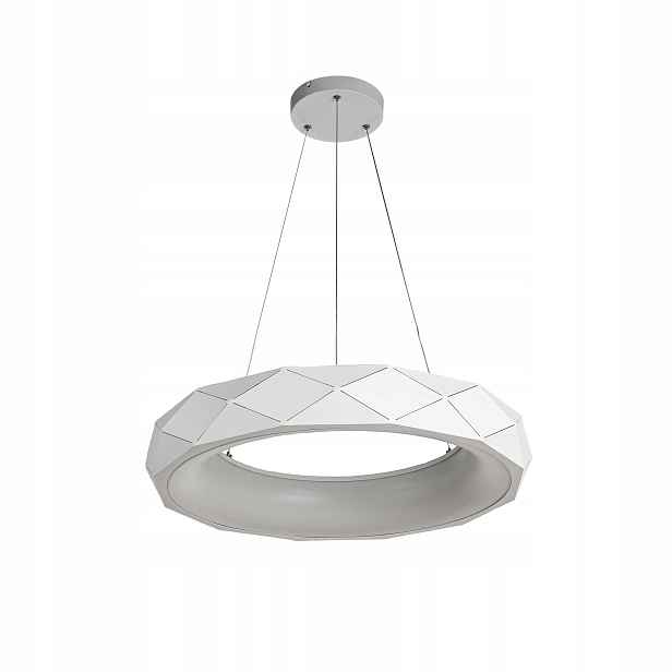 Závěsná Led lampa do obývacího pokoje, bílá, moderní, 60 cm Light Prestige