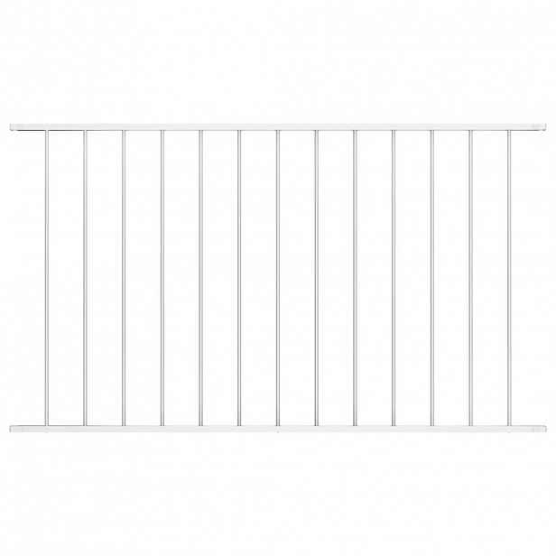 vidaXL Plotový panel Woerden práškově lakovaná ocel 163x75 cm bílý
