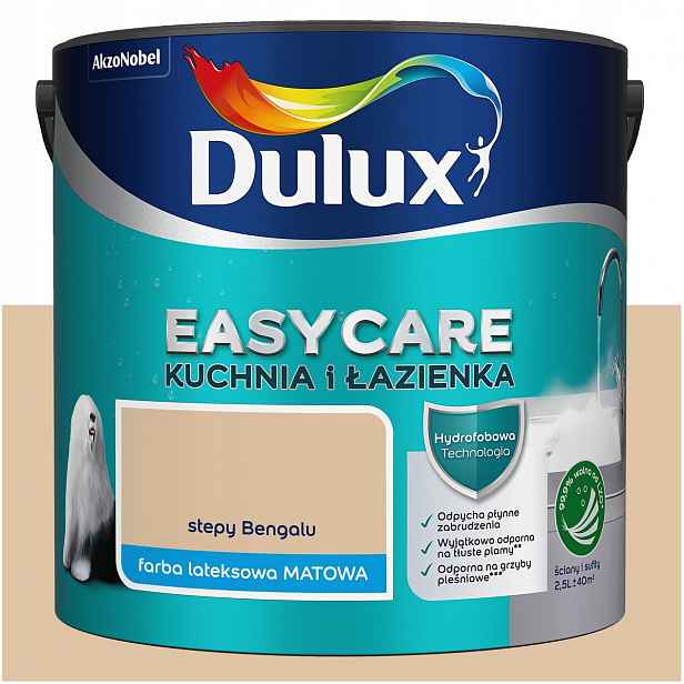 Barva na stěny Dulux EasyCare Kuchyně a koupelna Stepy Bengalu 2,5L