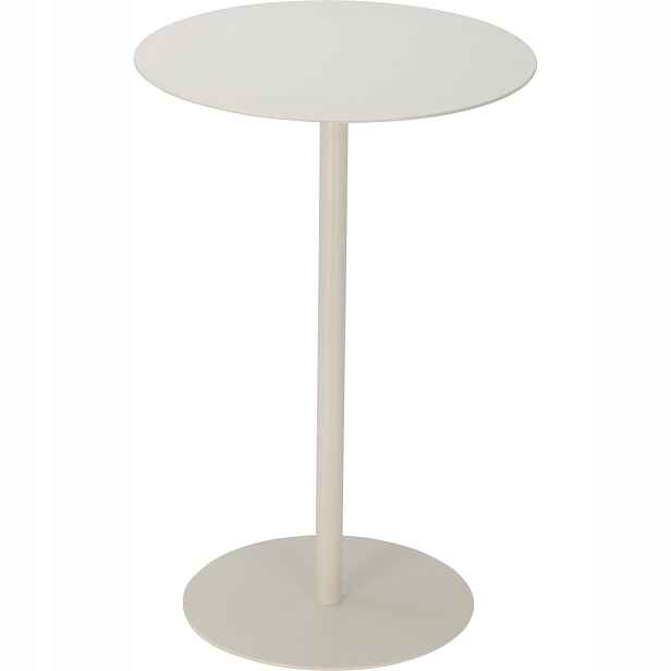 Kovový Stolek Ø 35 CM Výška 53 CM Barva Bílá