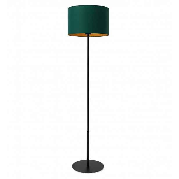 Skandinávská stojanová lampa VESPILLO - zelená / zlatá / černá
