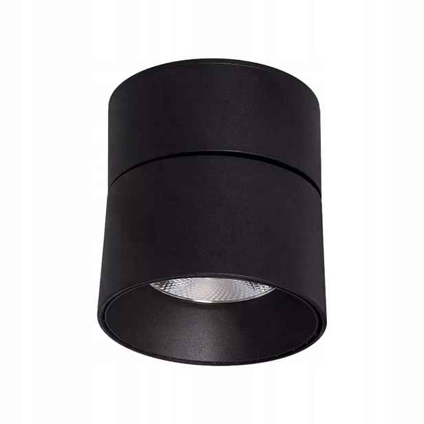 Stropní svítidlo bodová nastavitelná Led 30W černá tuba kulatá Abruzzo
