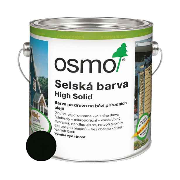 Nátěr venkovní Osmo 2703 Selská barva černošedá 2,5 l