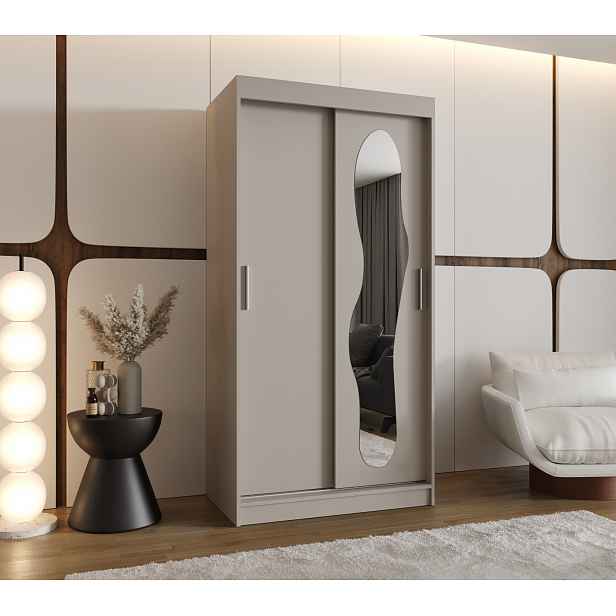 Šatní skříň Abi Ultra Rozměry: 100 cm, Barva korpusu + barva dveří: Kašmír + Kašmír