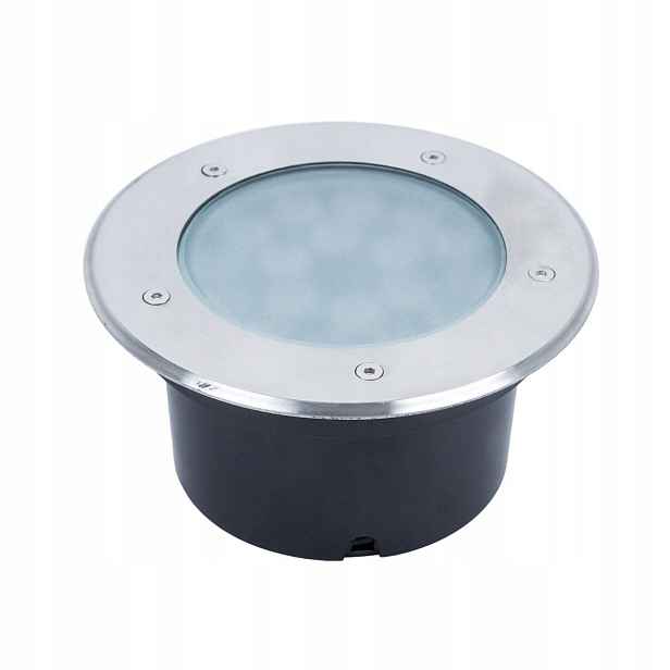 Venkovní zemní lampa 18W Bílá Teplá