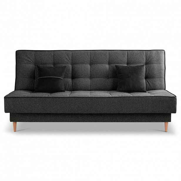 MID.YOU ROZKLÁDACÍ POHOVKA, textil, šedá
