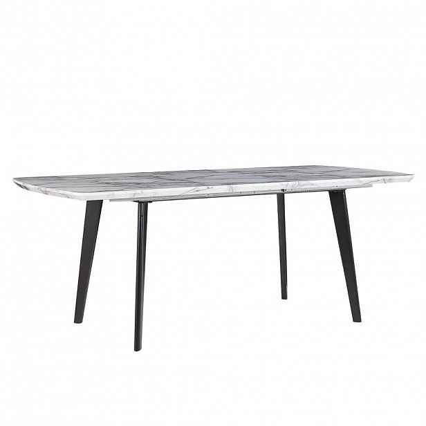 Beliani JÍDELNÍ STŮL 160-200/90/77 cm Bílý černý Obdélníkový Mosby