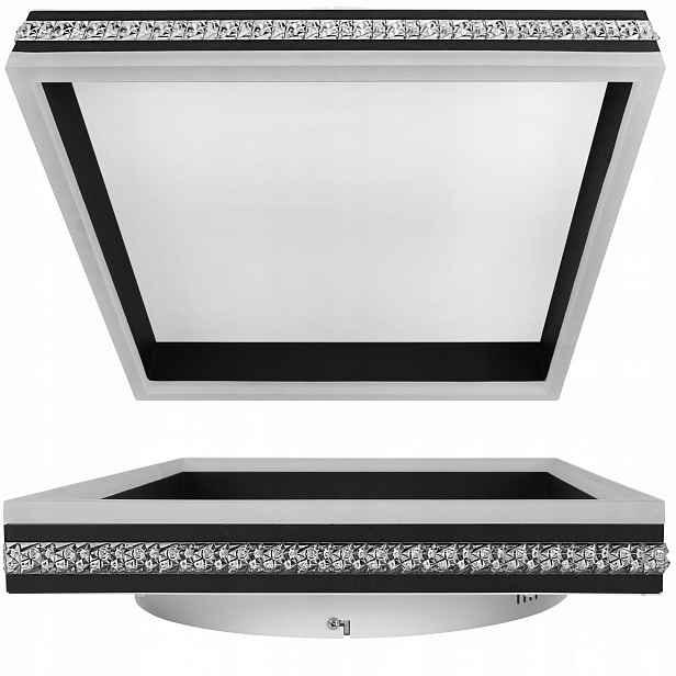 Dekorativní Lustr Glamour Moderní Stropní Svítidlo Čtverec Led Krystaly 46W