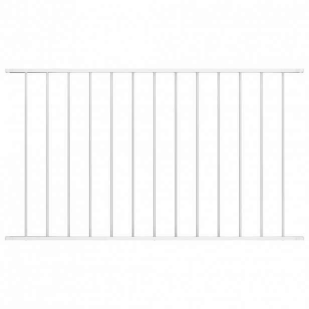 vidaXL Plotový panel Woerden práškově lakovaná ocel 163x117 cm bílý