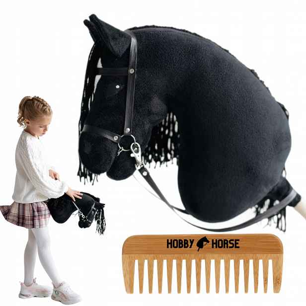 Hobby Horse Kůň Na Tyči A3 Hlava Koně S Hřívou Dárek Hřeben
