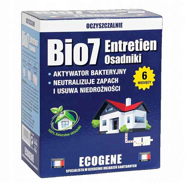 Bakterie Přípravek do Žumpy Bio7 Entretien do čističky Odstraňuje Pachy 6M