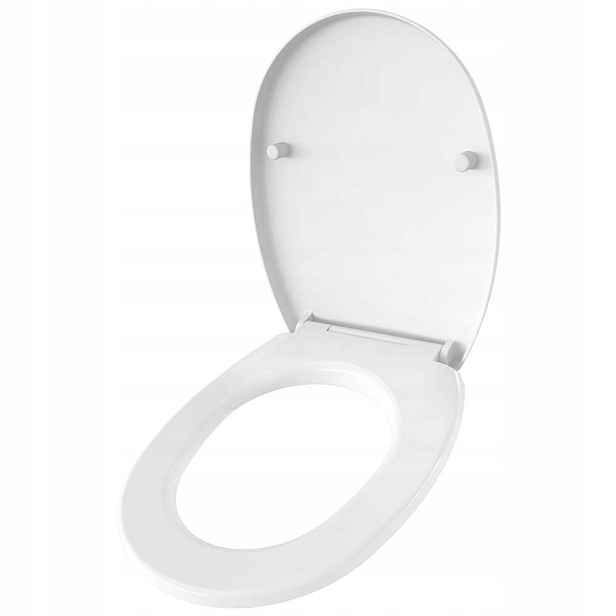 Bílé Tvrdé Wc Sedátko Duroplast Odolné Univerzální Odnímatelné Koupelna