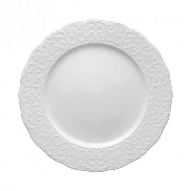 Bílý porcelánový talíř Brandani Gran Gala, ⌀ 25 cm