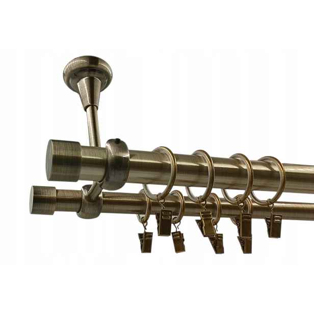 Garnýž 25+19 mm Zlato Antik 120 Luna