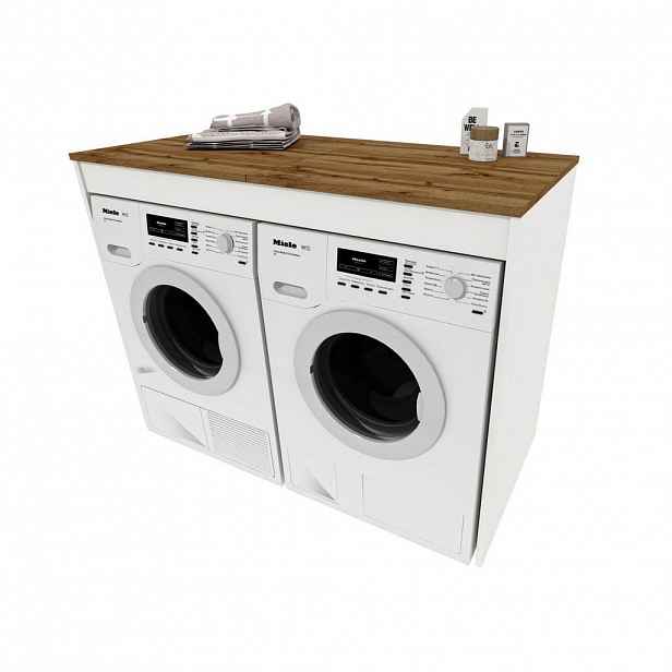 RAUMHIRSCH FURNITURE SKŘÍŇ NA PRAČKU pro pračku a sušičku 129/97/61