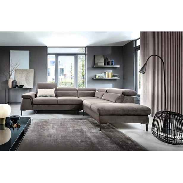 ArtPS Rohová sedací souprava BLUES L | taupe Vogue 04 Provedení: pravé