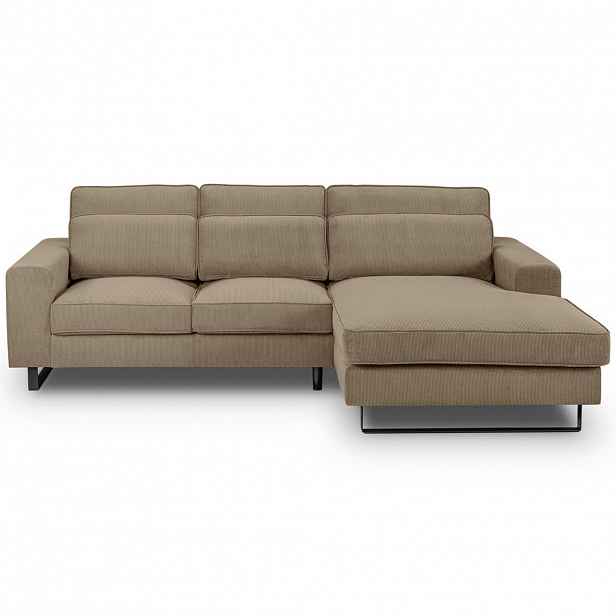 MID.YOU ROHOVÁ SEDAČKA, textil, béžová hnědá