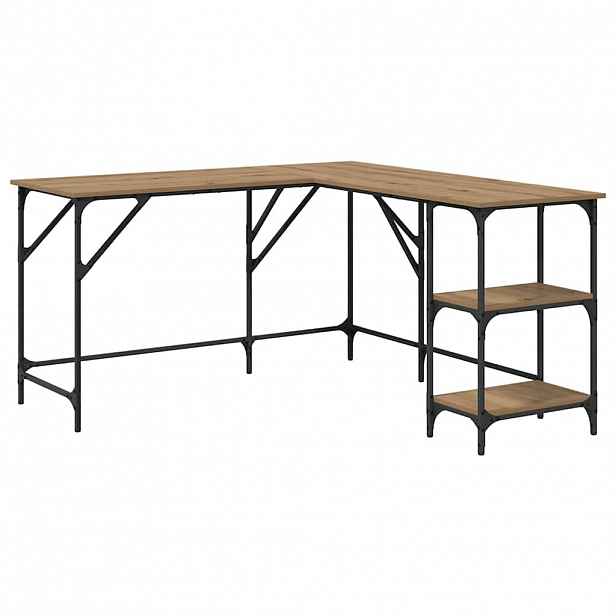 vidaXL Stůl Artisanový dub 139 x 139 x 75 cm Kompozitní dřevo