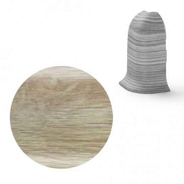 Vnější roh k soklu Naturel dub letní , PVC délka 0,5 cm, výška hrany 56 mm, NATNGTZD4