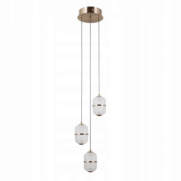 Alani PND-34375-3-HBR Moderní závěsná Led lampa se třemi světelnými zdroji