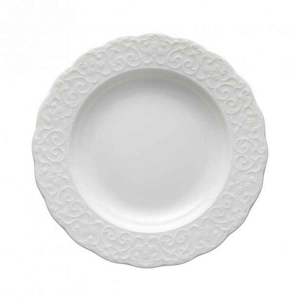 Bílý porcelánový talíř Brandani Gran Gala, ⌀ 22 cm