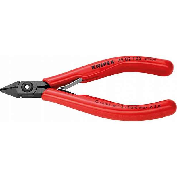 Boční štípací kleště pro elektroniku, se zkosením 125 mm Knipex