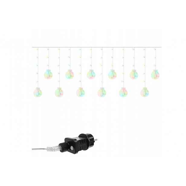 Iso 11345 Světelný závěs koule 108 Led, 3.6W multicolor
