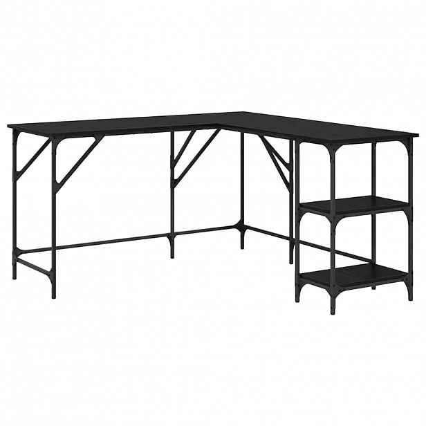 vidaXL Stůl Černý dub 139 x 139 x 75 cm Kompozitní dřevo