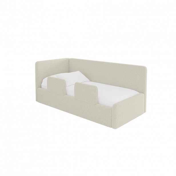 ALTDECOR JEDNOLŮŽKOVÁ POSTEL pro mládež s úložným prostorem, vpravo - NORY 80x200 béžová