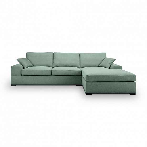 MID.YOU ROHOVÁ SEDAČKA, textil, petrolej