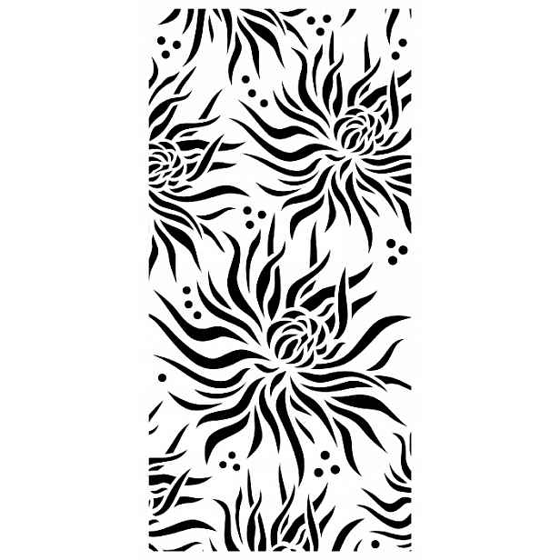 Omítací Šablona LuxBud Panel 57 pro ozdobné omítky 92 cm Dekor 3D Zeď
