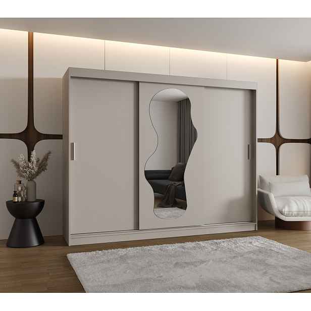 Šatní skříň Abi Ultra Rozměry: 250 cm, Barva korpusu + barva dveří: Kašmír + Kašmír