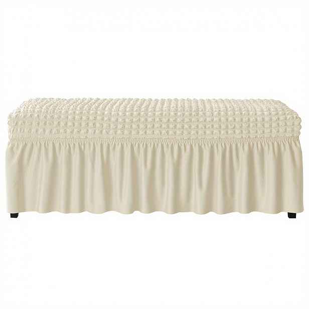 TEMU 1PC Seersucker Bench Cover, Furniture Protector For Bedroom Office Living Room Home Decor