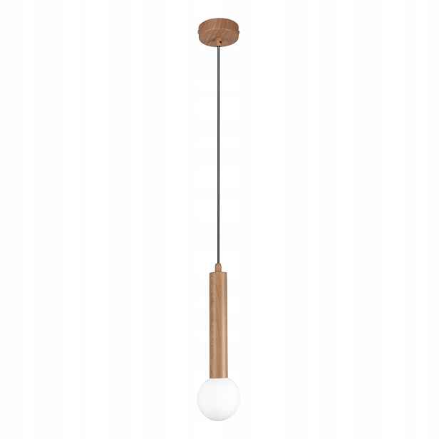 Závěsná lampa Italux Filano Dřevo bílá 1xG9 5W Moderní tuba