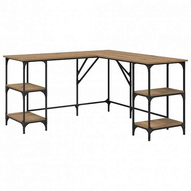 vidaXL Stůl Artisanový dub 139 x 139 x 75 cm Kompozitní dřevo