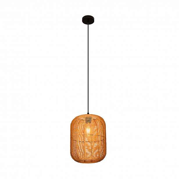 Závěsné Stropní Svítidlo Bambus Boho Rattan Dřevo Loft