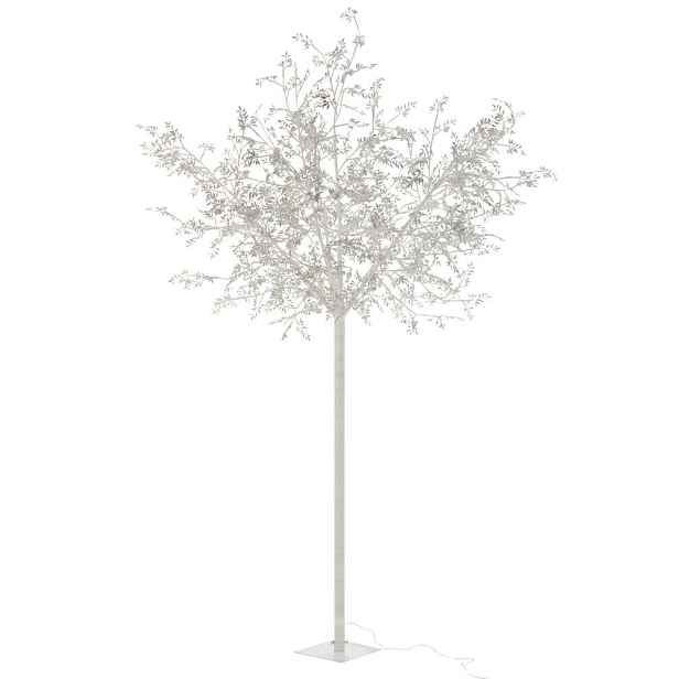 Dekorace stříbrný svítící stromek Tree leaves silver XL - Ø 140*250 cm J-Line by Jolipa