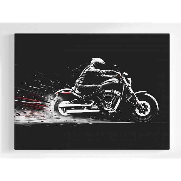 Plakát Grafika Motor Motocykl Biker Rychlost Jízdy 100x75