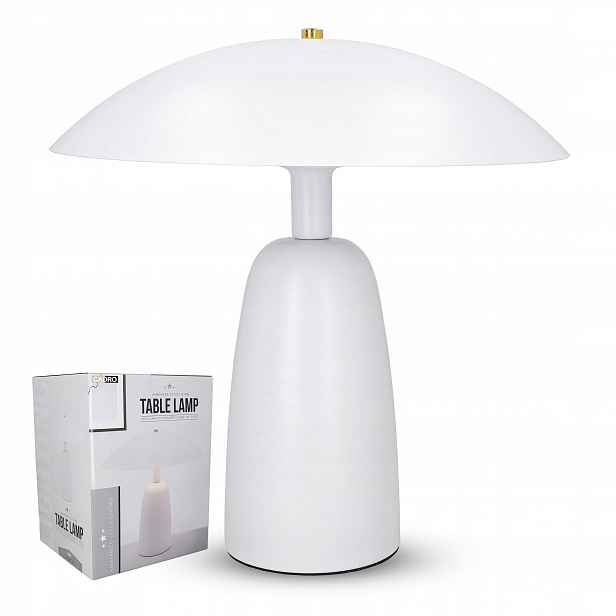 Noční lampa do ložnice s bílým stínítkem, 36 cm, vhodná pro kontakt