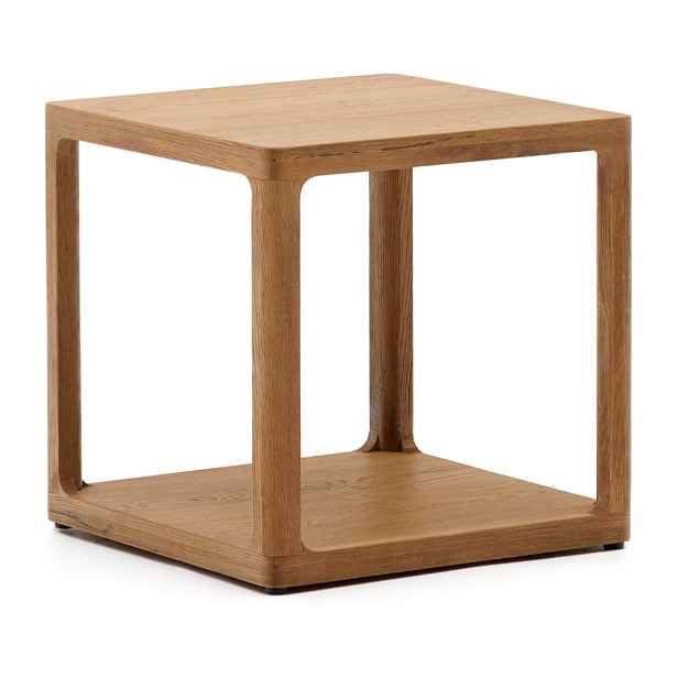 Odkládací stolek v dekoru dubu 50x50 cm Maymai – Kave Home
