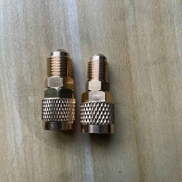 TEMU 2X Samice/Samce 5/16" SAE Samice/Samce 1/4" SAE pro R32 R22 Tekutý Bezpečnostní Ventil Klimatizace Oprava Chladiva Fluorid
