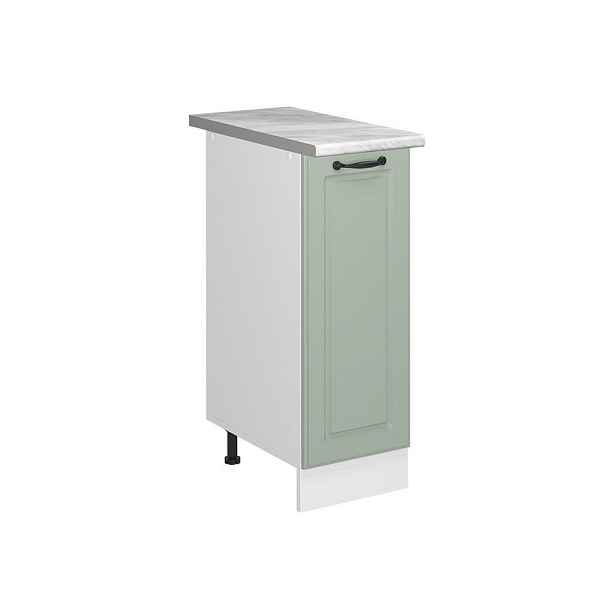 Vicco LÉKÁRNIČKOVÁ SKŘÍŇKA R-Line, Mint venkovský dům/Bílá, 30 cm pracovná doska Mramor