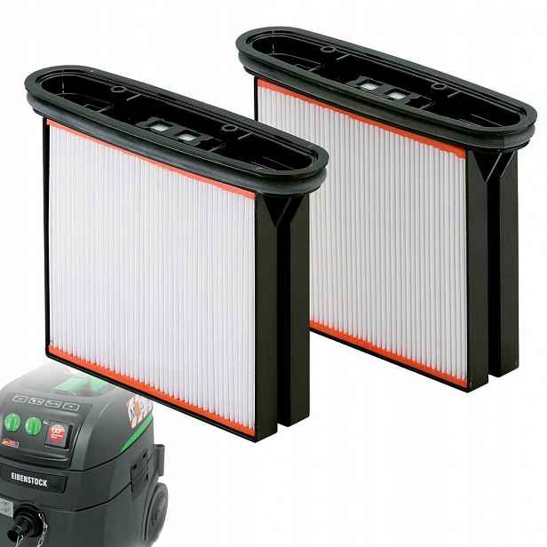 Dva plisované filtry pro vysavače Eibenstock Dss 25, Dss 25 A, Dss 35 ip
