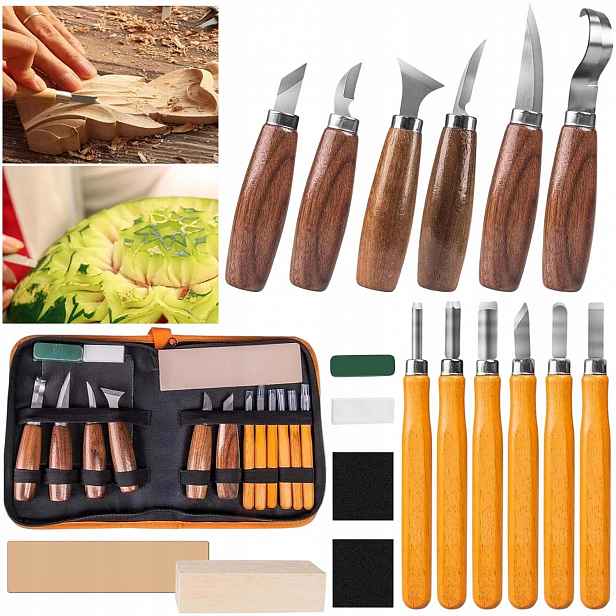 Sada Nožů Pro Vyřezávání Do Dřeva Nože Dláta Řezbářské NÁSTROJEX19 Diy