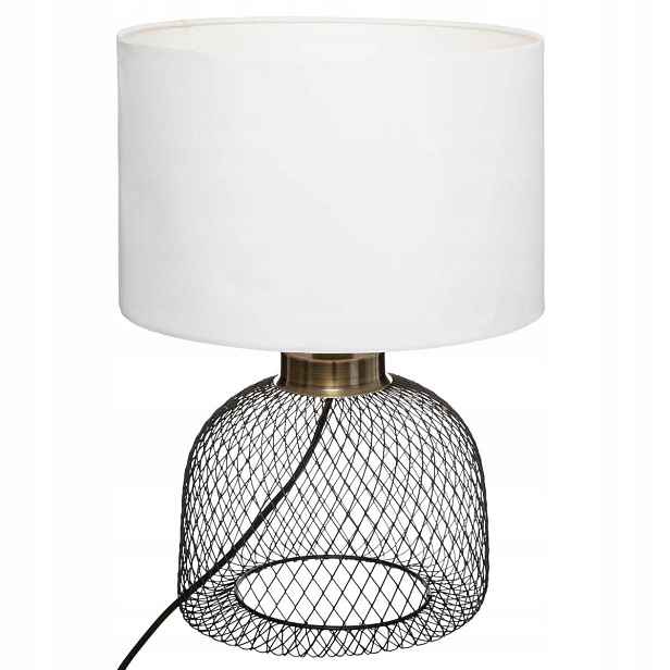 Drátěná Stolní Lampa s bílým stínidlem Emie 27x38