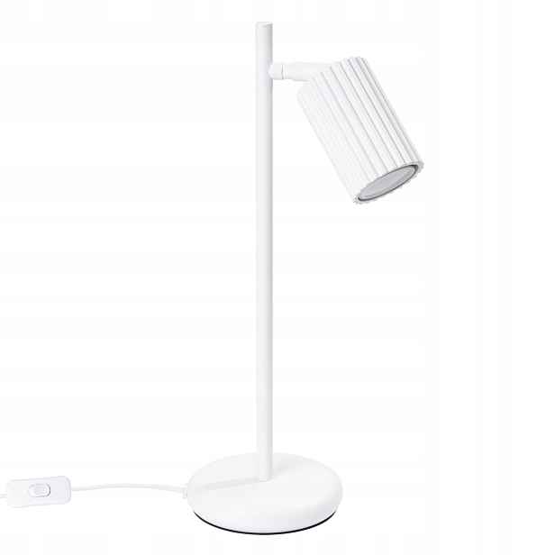 Bílá stolní lampa do zásuvky na stůl pro děti, moderní, Karbon