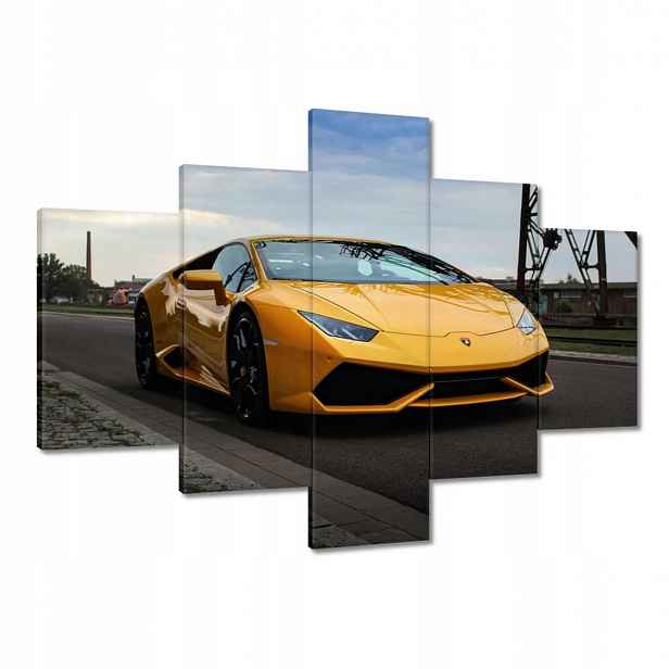 Obrazy 100x70 Žlutý sportovní automobil