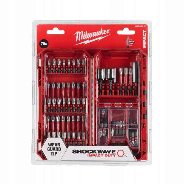 Sada úderových bitů Shockwave Impact Duty 70ks Milwaukee