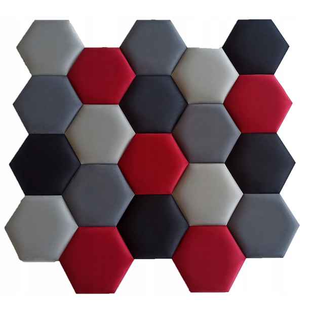 Medová Plástev – čalouněné panely Hexagon Soft