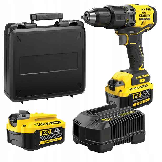 Aku Šroubovák Stanley SFMCD715M2K-QW Fatmax V20 18V Bl 2x4Ah kufr